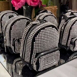 rhinestone black bag